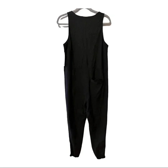 Athleta Farallon Romper Jumpsuit Sleeves Blk Sz 8 - Picture 8 of 15